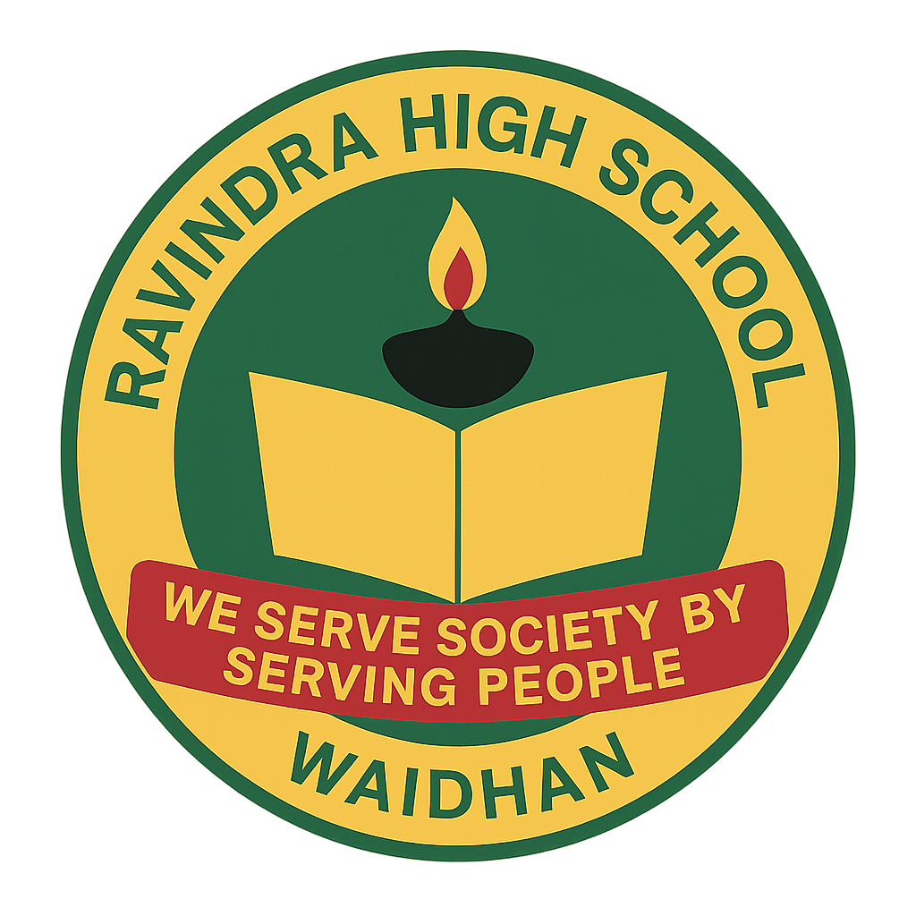 Ravindra High School Logo - We Serve Society By Serving People